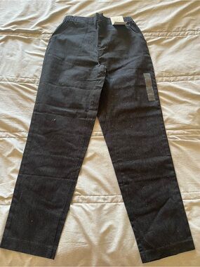 croft & barrow Black Corduroy Straight-Leg Pants